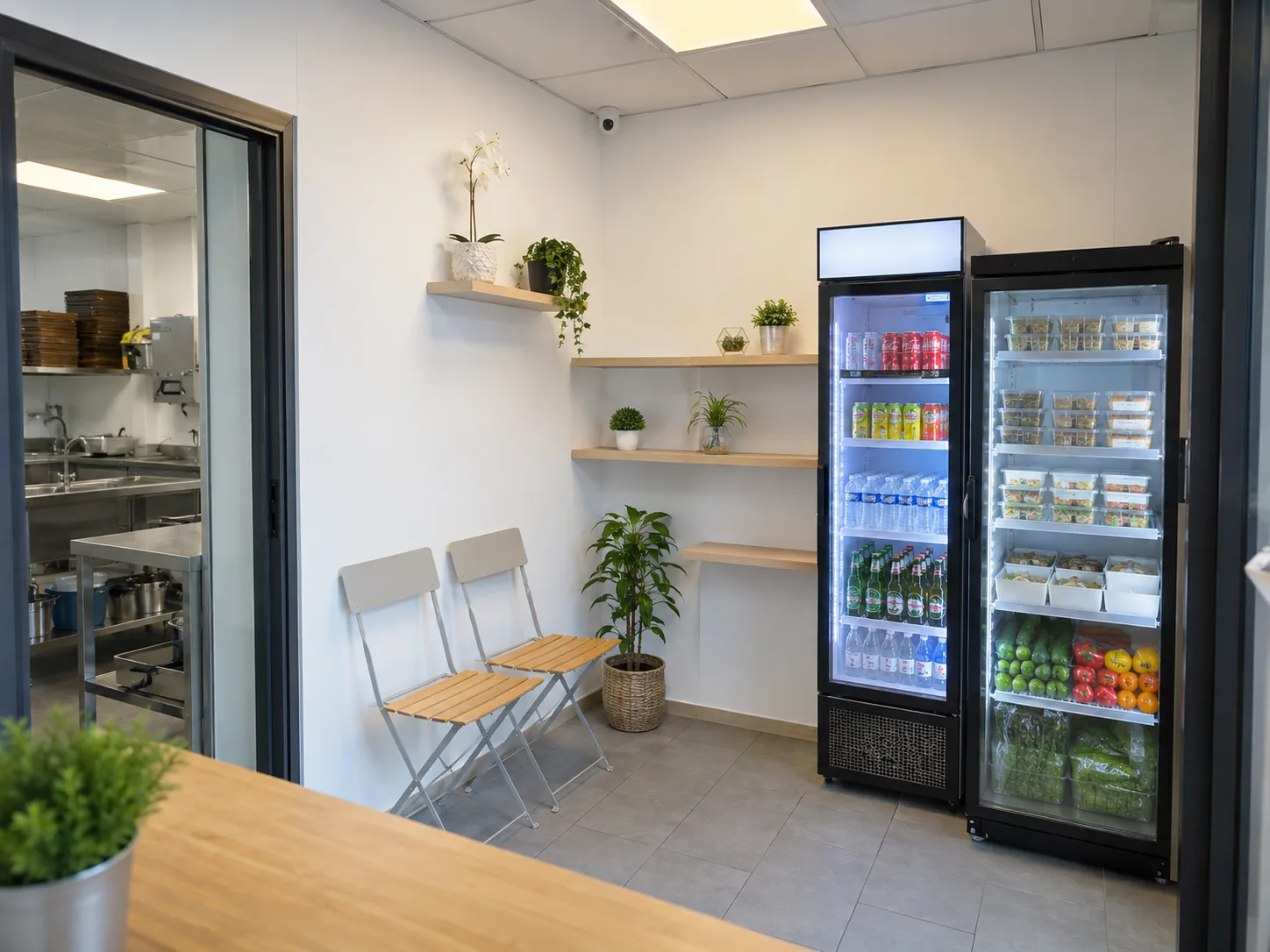 The takeaway sales space in Kembs